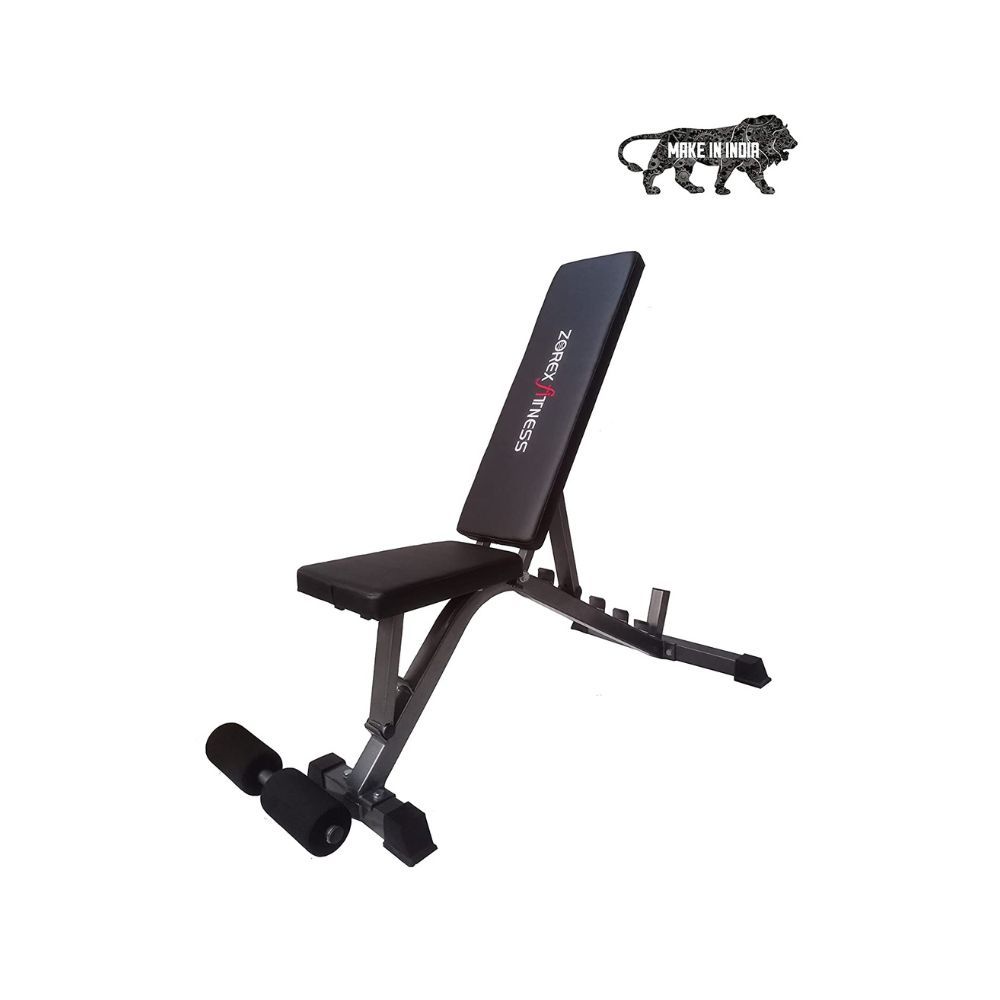 Zorex ZF-101 Adjustable Bench for Home Gym Incline, Decline